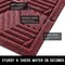 Door Mat Outside Entrance, 29.5x17 Inch, All-Season Indoor Outdoor Welcome Mat, Heavy Duty Natural Rubber, Non-Slip, Resist Dirt, Stain and Fade Resistant, Low Profile, Easy Clean Patio, Red
